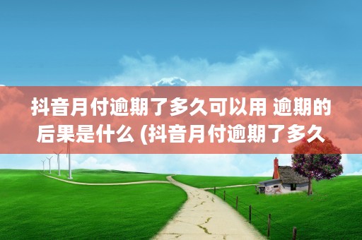 抖音月付逾期了多久可以用 逾期的后果是什么 (抖音月付逾期了多久会被起拆)