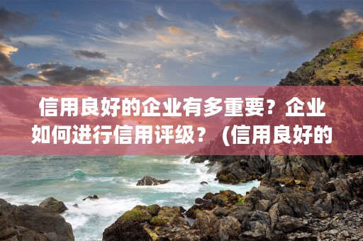 信用良好的企业有多重要？企业如何进行信用评级？ (信用良好的企业有哪些)