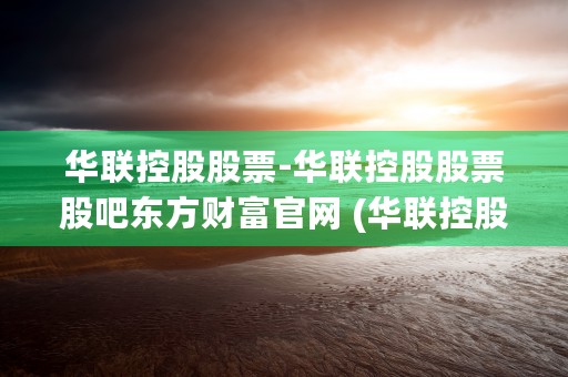 华联控股股票-华联控股股票股吧东方财富官网 (华联控股行情)