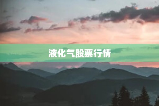 液化气股票行情