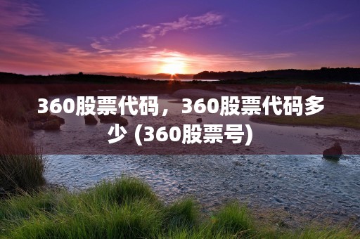 360股票代码，360股票代码多少 (360股票号)