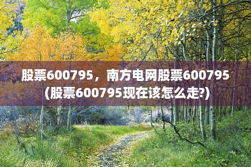 股票600795，南方电网股票600795 (股票600795现在该怎么走?)