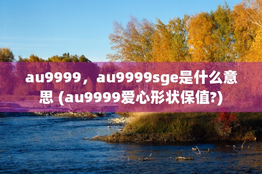 au9999，au9999sge是什么意思 (au9999爱心形状保值?)