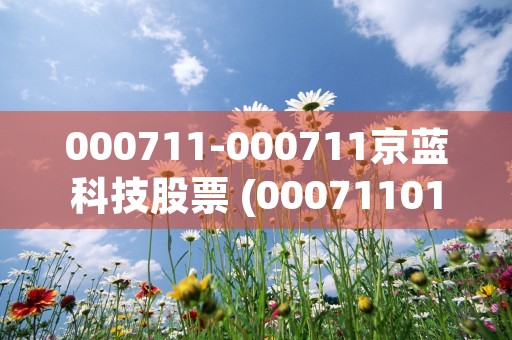 000711-000711京蓝科技股票 (000711013000)