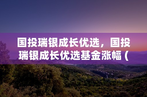 国投瑞银成长优选，国投瑞银成长优选基金涨幅 (国投瑞银成长优选基金)