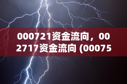 000721资金流向，002717资金流向 (000758资金)