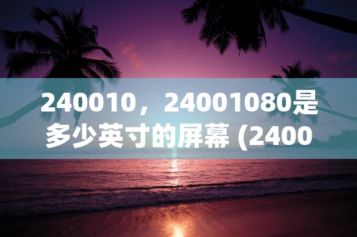 240010，24001080是多少英寸的屏幕 (240010200006)