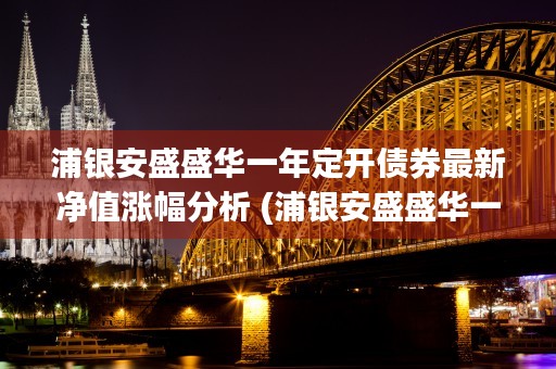 浦银安盛盛华一年定开债券最新净值涨幅分析 (浦银安盛盛华一年定开债券)