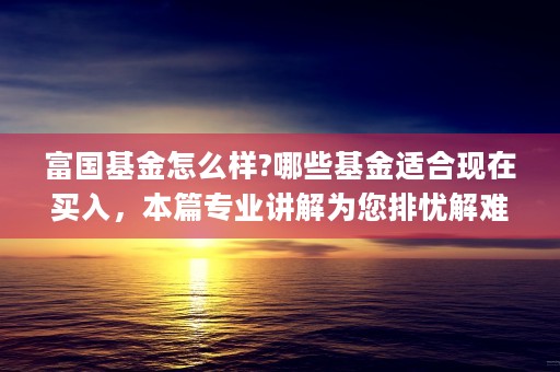 富国基金怎么样?哪些基金适合现在买入，本篇专业讲解为您排忧解难！ (富国基金怎么样知乎)