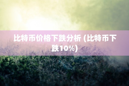 比特币价格下跌分析 (比特币下跌10%)