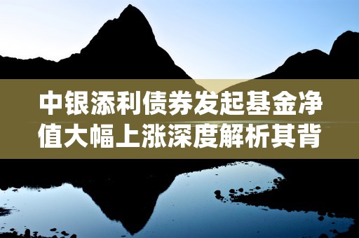 中银添利债券发起基金净值大幅上涨深度解析其背后的市场动态与投资策略 (中银添利债券发起c(005852))