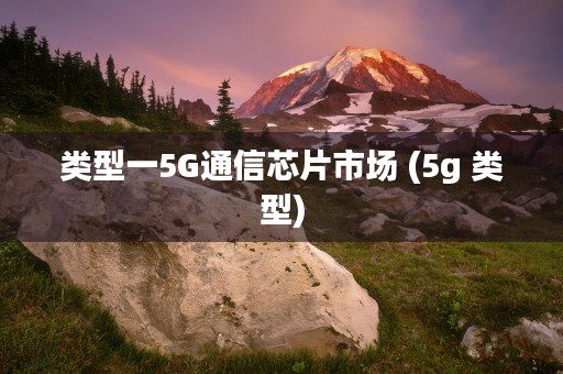 类型一5G通信芯片市场 (5g 类型)