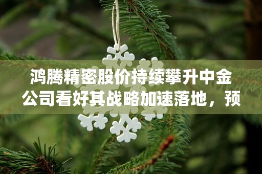 鸿腾精密股价持续攀升中金公司看好其战略加速落地，预示长期增长潜力 (鸿腾精密股票06088)