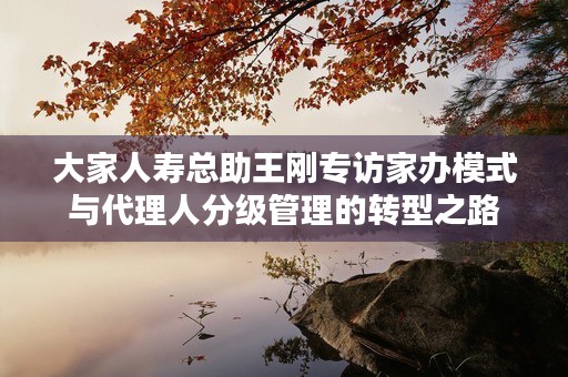 大家人寿总助王刚专访家办模式与代理人分级管理的转型之路