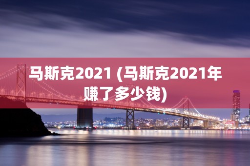 马斯克2021 (马斯克2021年赚了多少钱)